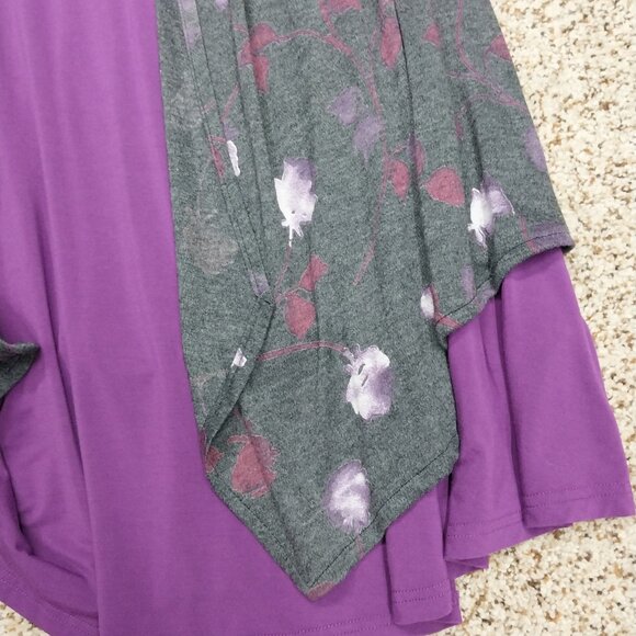 3129 Size XL Esenchel Purple Sleeveless Tunic and Vest. - Picture 4 of 6